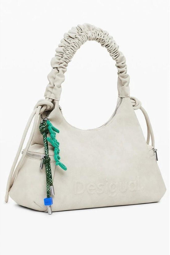 Desigual Montville Half Logo Handtasche Beige | ELORÉ by Desigual