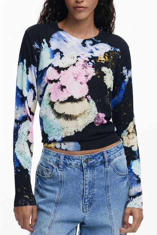 Desigual Pullover Langarm Grobstrick Schwarz | ELORÉ by Desigual