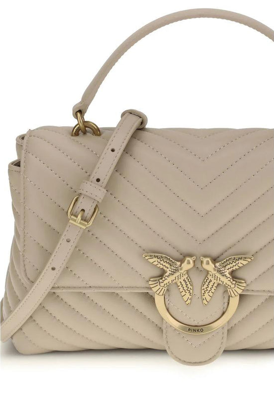 PINKO Beige Portemonnaie aus Kalbshaut Bos Taurus by PINKO