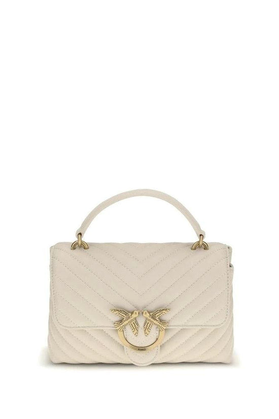 Pinko Love Bag Schultertasche Beige Kalbsleder | ELORÉ by PINKO