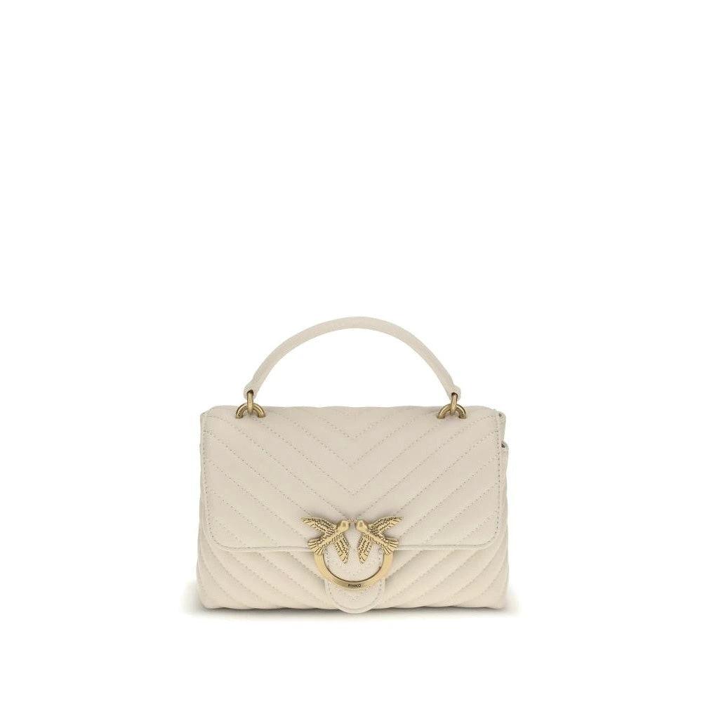 Pinko Love Bag Schultertasche Beige Kalbsleder | ELORÉ by PINKO