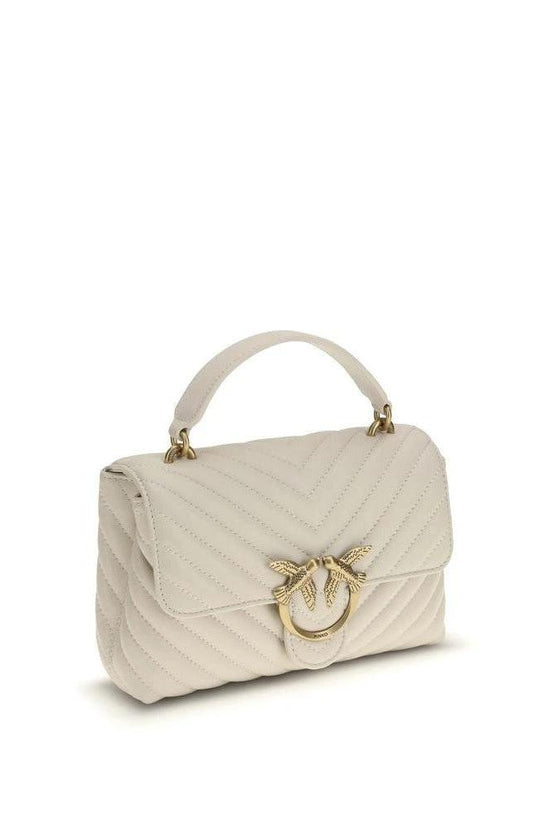 Pinko Love Bag Schultertasche Beige Kalbsleder | ELORÉ by PINKO