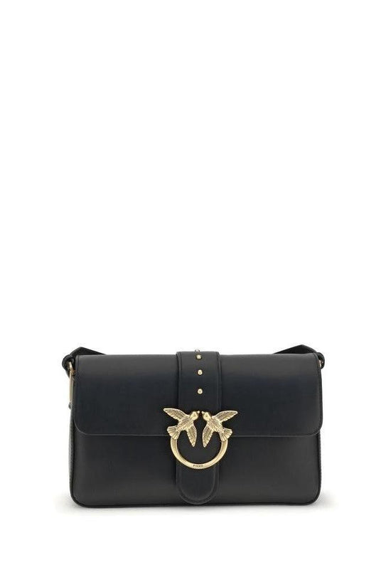 Pinko Love One Bag Umhängetasche Leder Schwarz | ELORÉ by PINKO