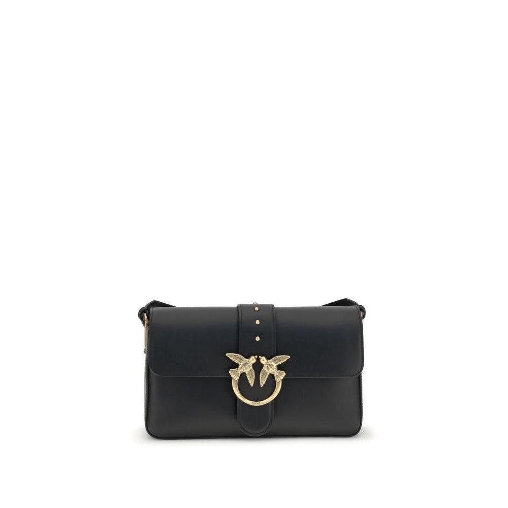 Pinko Love One Bag Umhängetasche Leder Schwarz | ELORÉ by PINKO
