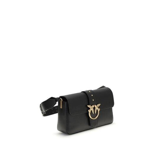Pinko Love One Bag Umhängetasche Leder Schwarz | ELORÉ by PINKO