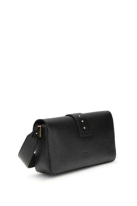 Pinko Love One Bag Umhängetasche Leder Schwarz | ELORÉ by PINKO
