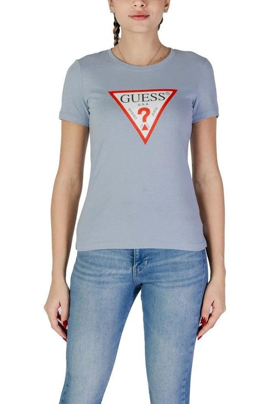 Guess Original Tee Shirt Baumwolle Regular Fit Blau | ELORÉ by Guess