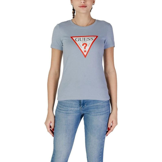 Guess Original Tee Shirt Baumwolle Regular Fit Blau | ELORÉ by Guess