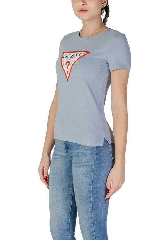 Guess Original Tee Shirt Baumwolle Regular Fit Blau | ELORÉ by Guess
