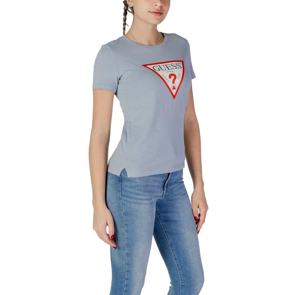 Guess Original Tee Shirt Baumwolle Regular Fit Blau | ELORÉ by Guess
