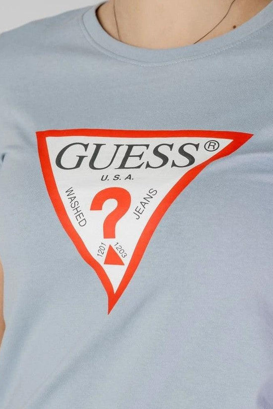 Guess Original Tee Shirt Baumwolle Regular Fit Blau | ELORÉ by Guess