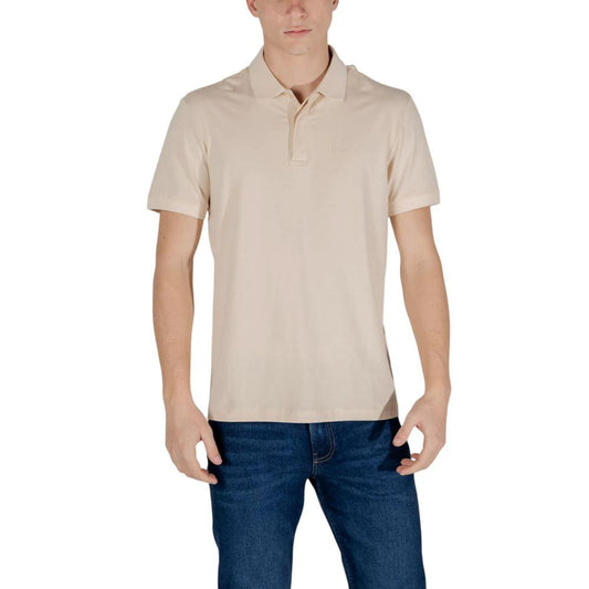 EA7 Emporio Armani Beigefarbenes Baumwoll-Poloshirt by EA7 Emporio Armani