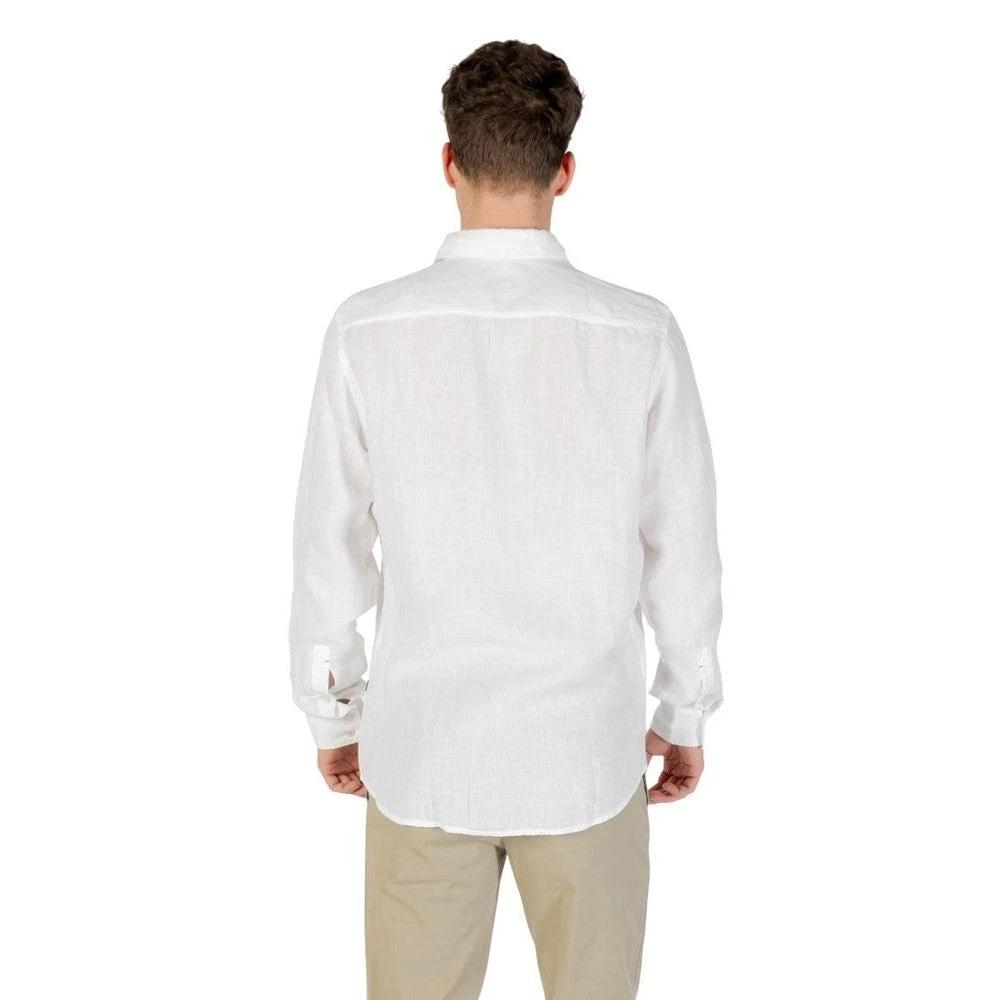 Relegant Hemd Langarm Casual Leinen Premium Weiß | ELORÉ by Hugo Boss