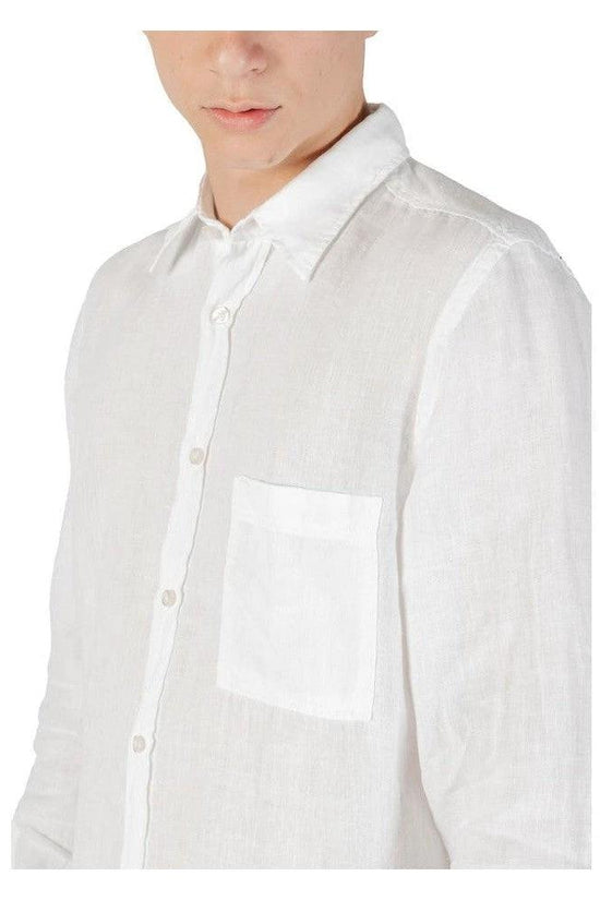 Relegant Hemd Langarm Casual Leinen Premium Weiß | ELORÉ by Hugo Boss