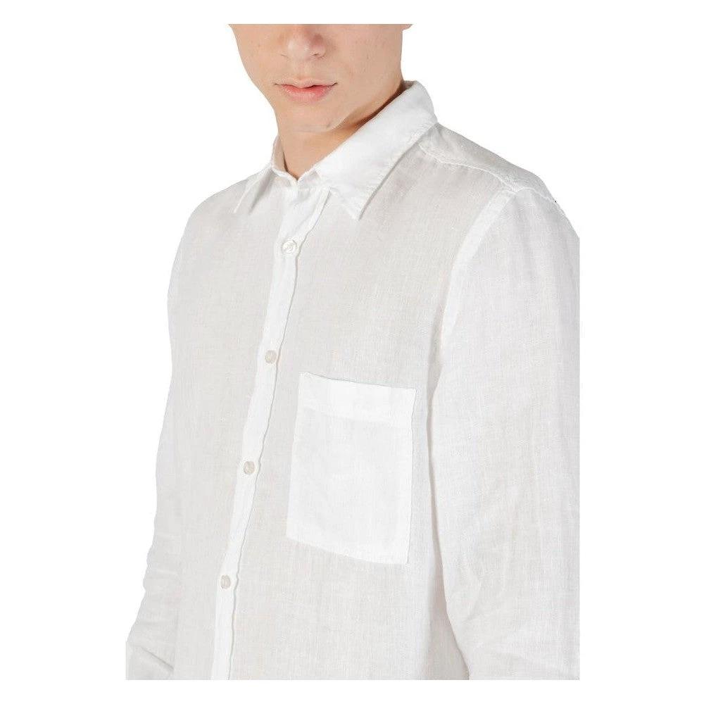 Relegant Hemd Langarm Casual Leinen Premium Weiß | ELORÉ by Hugo Boss