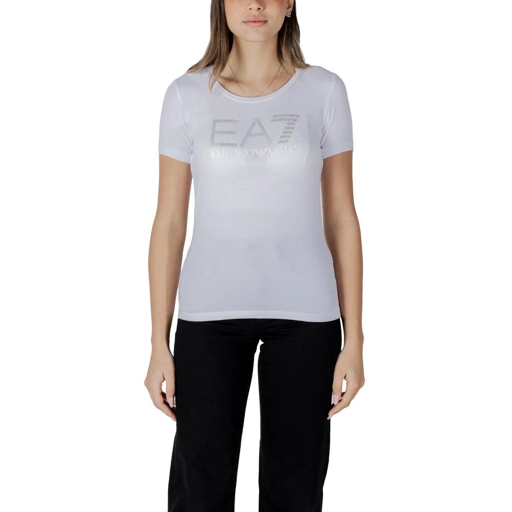 EA7 Emporio Armani T-Shirt aus weißer Baumwolle by EA7 Emporio Armani