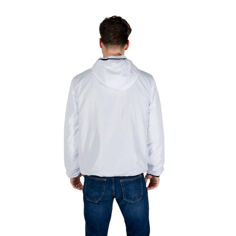 EA7 Emporio Armani Weiße Polyester-Shell-Jacke by EA7 Emporio Armani