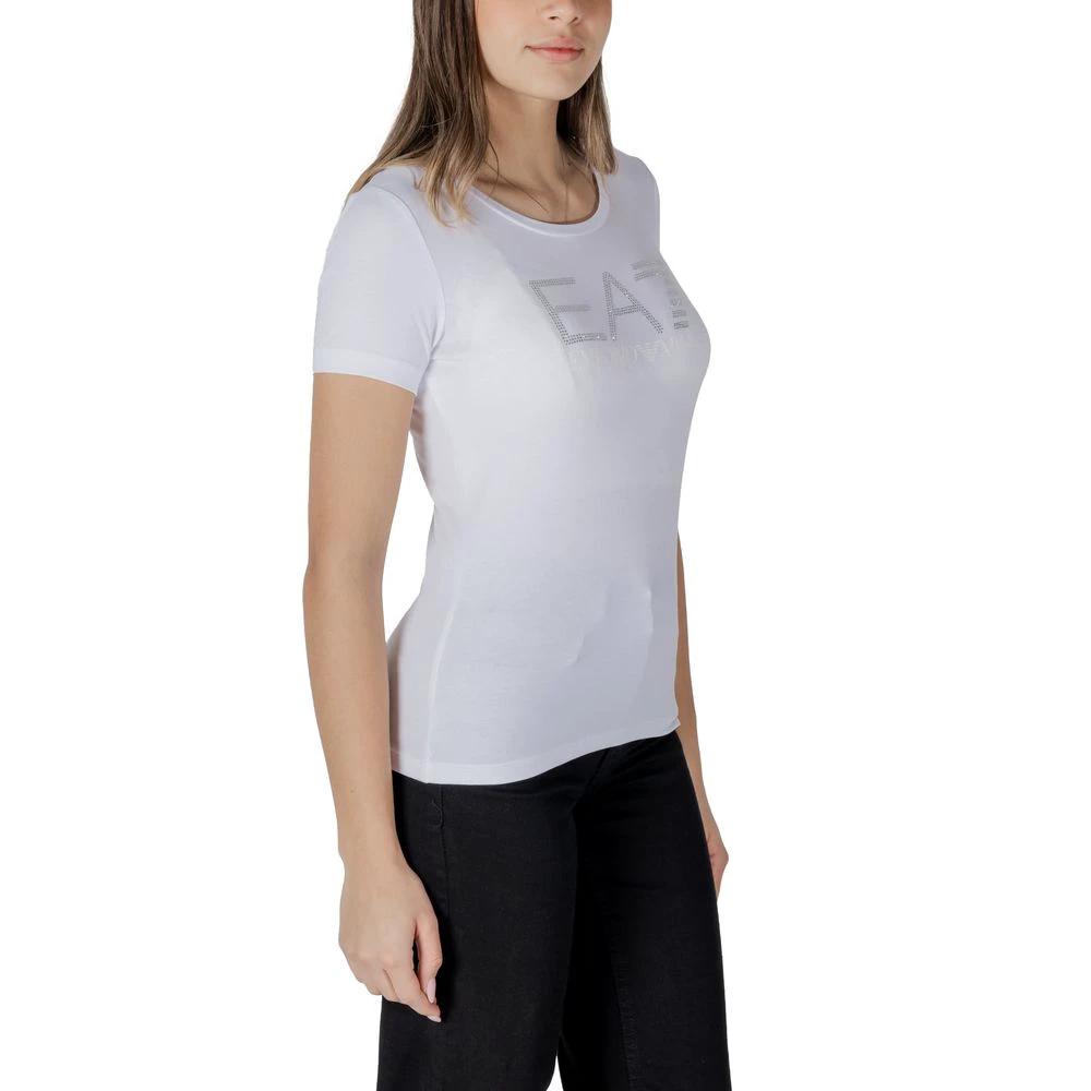 EA7 Emporio Armani T-Shirt aus weißer Baumwolle by EA7 Emporio Armani