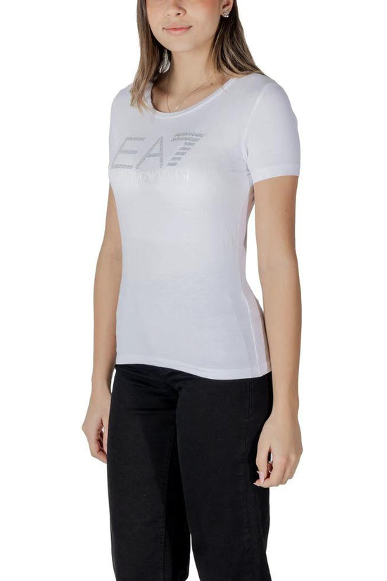 EA7 Emporio Armani T-Shirt aus weißer Baumwolle by EA7 Emporio Armani