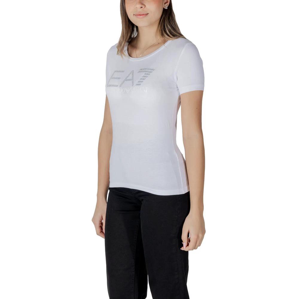 EA7 Emporio Armani T-Shirt aus weißer Baumwolle by EA7 Emporio Armani