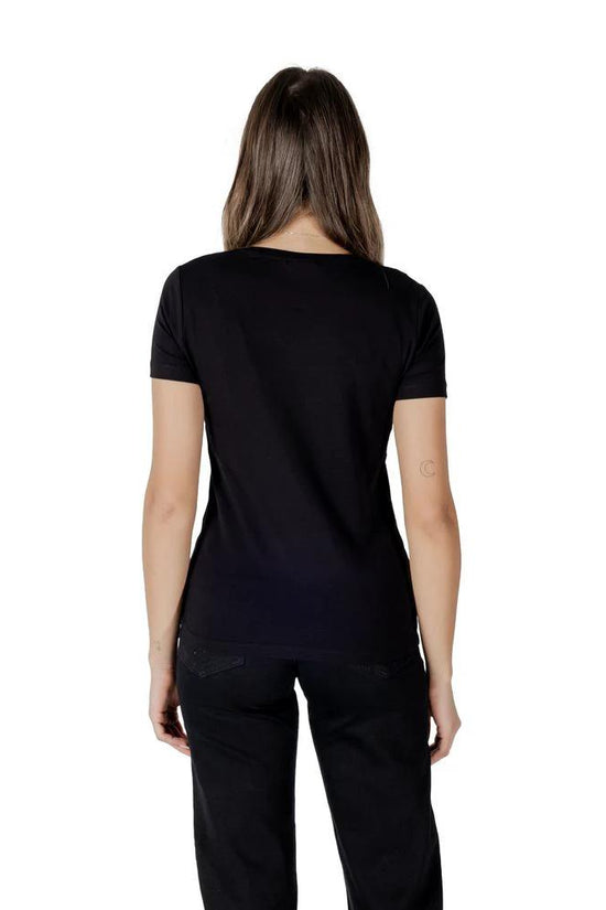 EA7 Emporio Armani Schwarzes T-Shirt aus Baumwolle by EA7 Emporio Armani