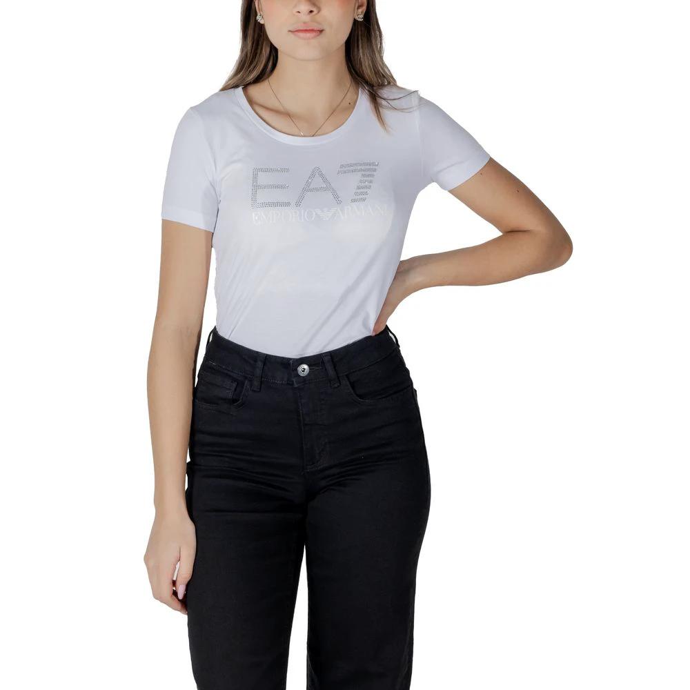EA7 Emporio Armani T-Shirt aus weißer Baumwolle by EA7 Emporio Armani