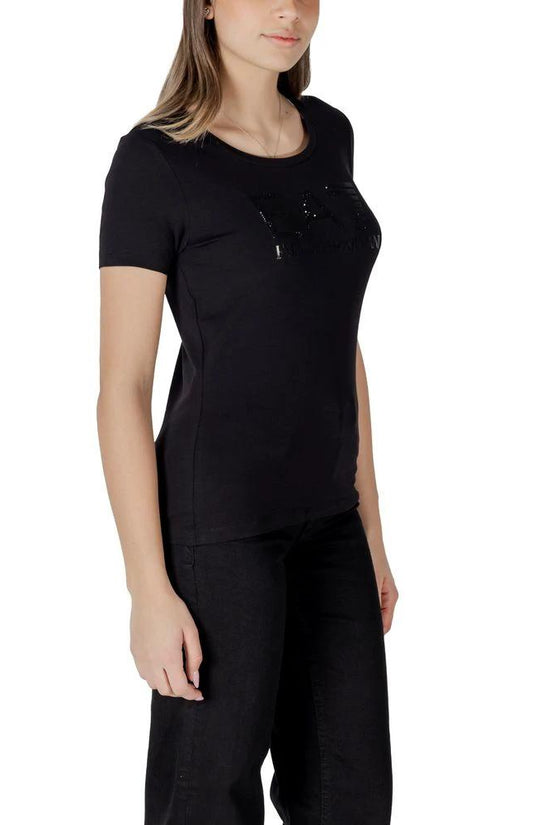 EA7 Emporio Armani Schwarzes T-Shirt aus Baumwolle by EA7 Emporio Armani