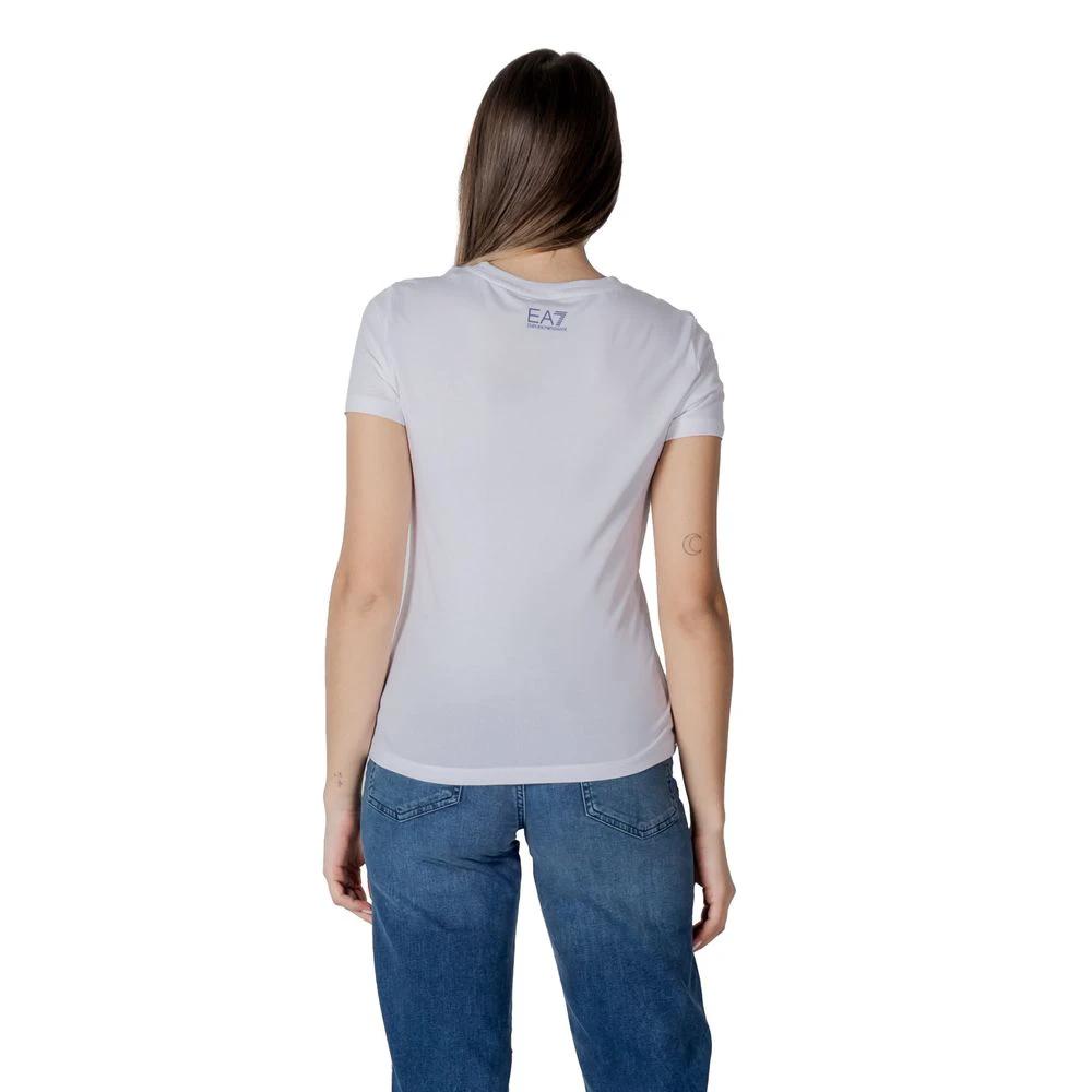 EA7 Emporio Armani T-Shirt aus weißer Baumwolle by EA7 Emporio Armani
