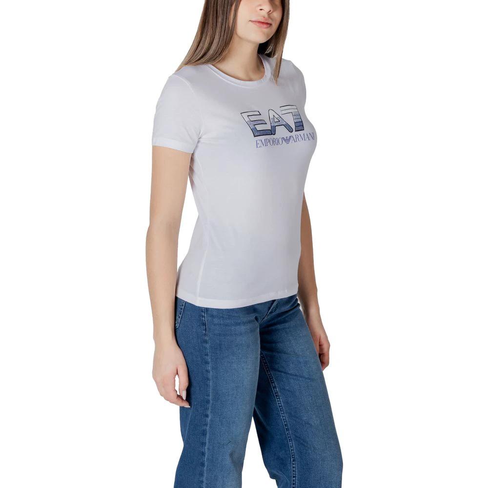 EA7 Emporio Armani T-Shirt aus weißer Baumwolle by EA7 Emporio Armani