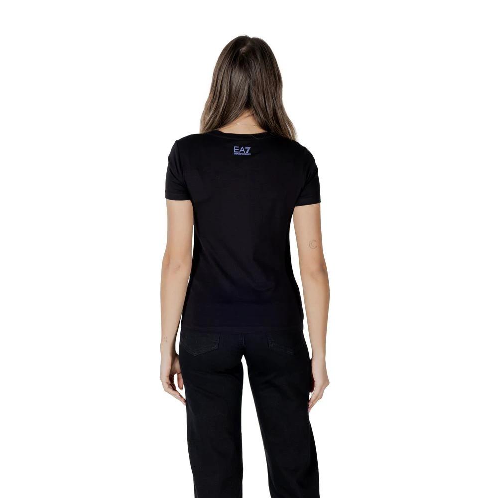 EA7 Emporio Armani Schwarzes T-Shirt aus Baumwolle by EA7 Emporio Armani