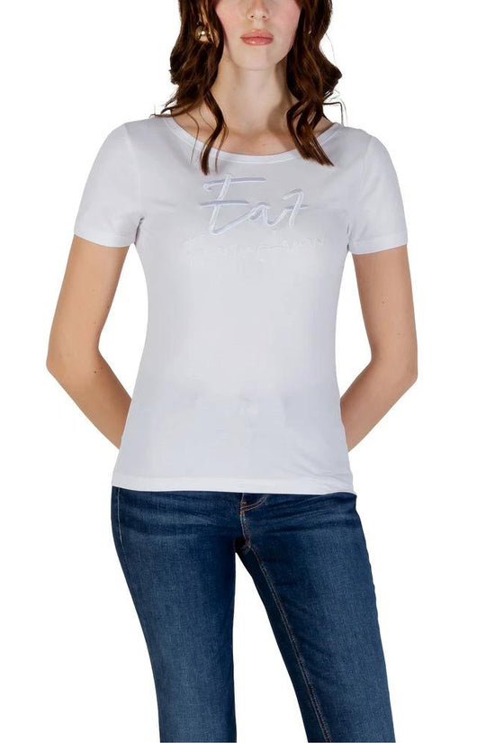 EA7 Emporio Armani T-Shirt aus weißer Baumwolle by EA7 Emporio Armani
