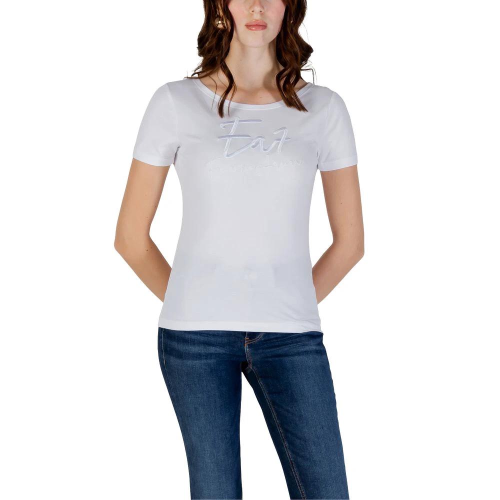 EA7 Emporio Armani T-Shirt aus weißer Baumwolle by EA7 Emporio Armani