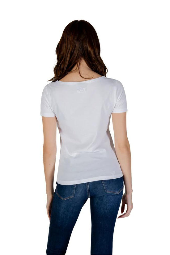 EA7 Emporio Armani T-Shirt aus weißer Baumwolle by EA7 Emporio Armani