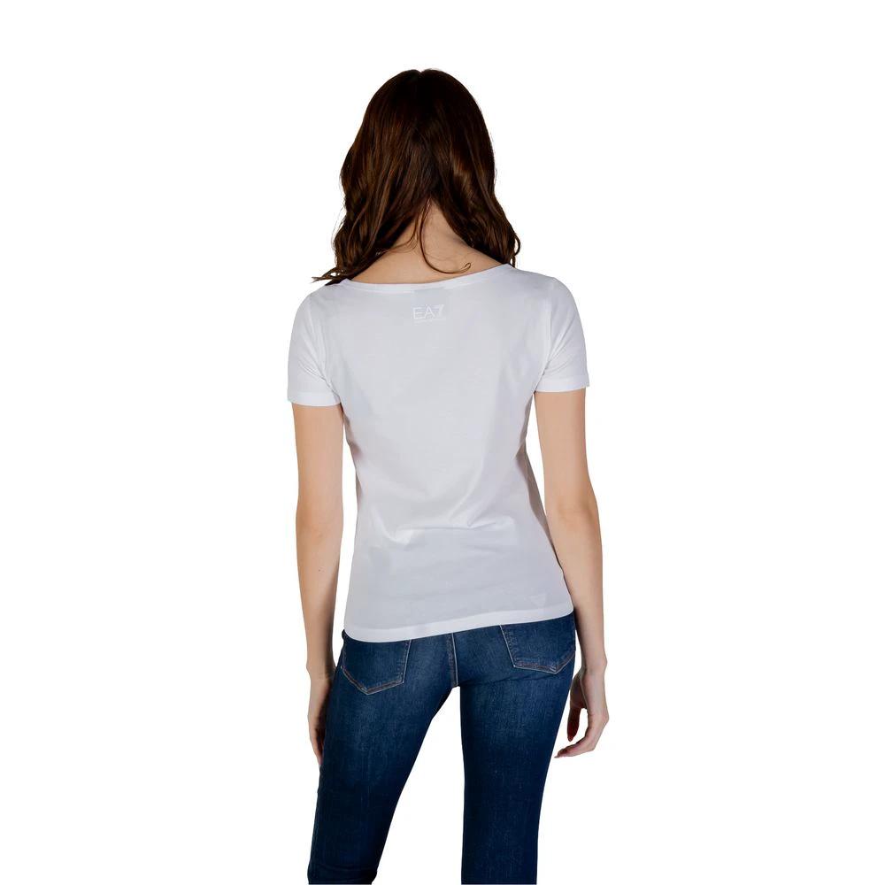 EA7 Emporio Armani T-Shirt aus weißer Baumwolle by EA7 Emporio Armani