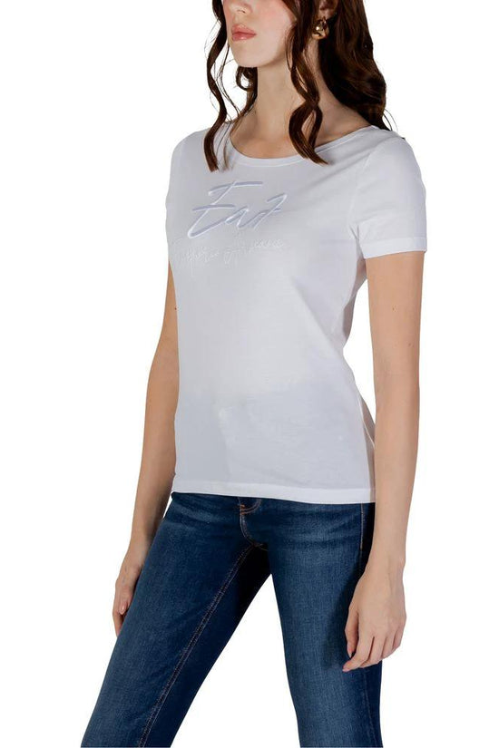 EA7 Emporio Armani T-Shirt aus weißer Baumwolle by EA7 Emporio Armani