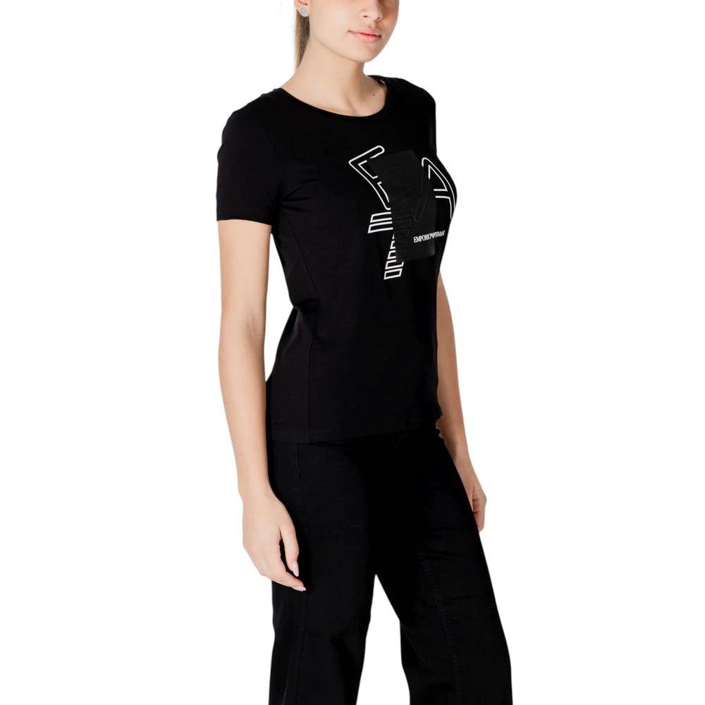EA7 Emporio Armani Schwarzes T-Shirt aus Baumwolle by EA7 Emporio Armani