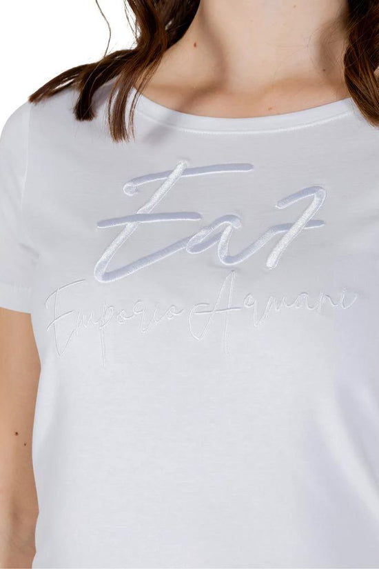 EA7 Emporio Armani T-Shirt aus weißer Baumwolle by EA7 Emporio Armani