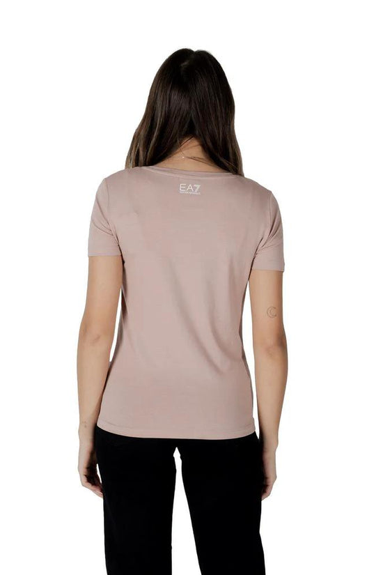 EA7 Emporio Armani Rosa T-Shirt aus Baumwolle by EA7 Emporio Armani