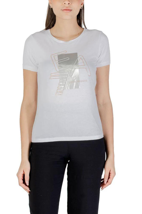 EA7 Emporio Armani T-Shirt aus weißer Baumwolle by EA7 Emporio Armani