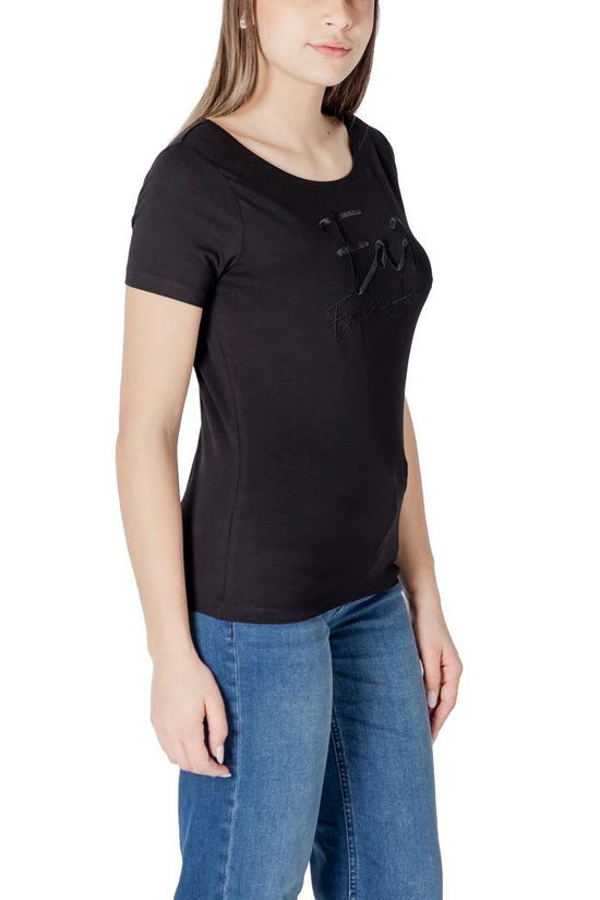 EA7 Emporio Armani Schwarzes T-Shirt aus Baumwolle by EA7 Emporio Armani