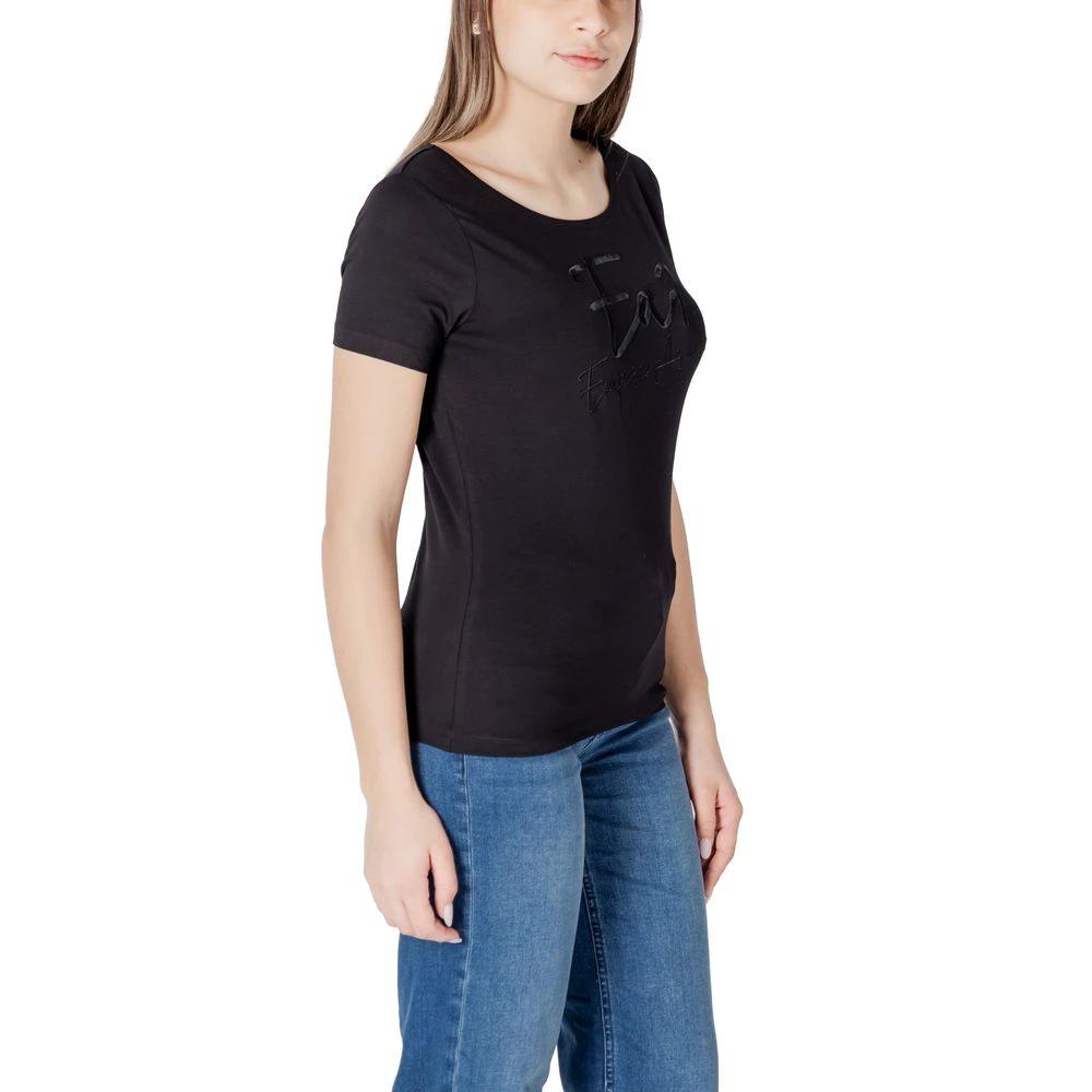 EA7 Emporio Armani Schwarzes T-Shirt aus Baumwolle by EA7 Emporio Armani