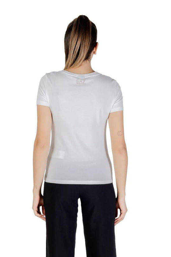 EA7 Emporio Armani T-Shirt aus weißer Baumwolle by EA7 Emporio Armani