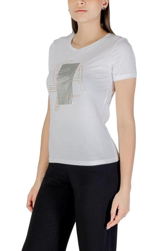 EA7 Emporio Armani T-Shirt aus weißer Baumwolle by EA7 Emporio Armani