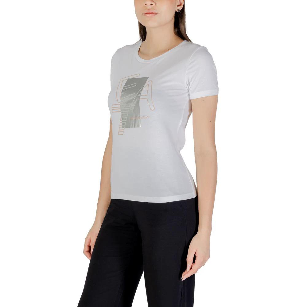 EA7 Emporio Armani T-Shirt aus weißer Baumwolle by EA7 Emporio Armani