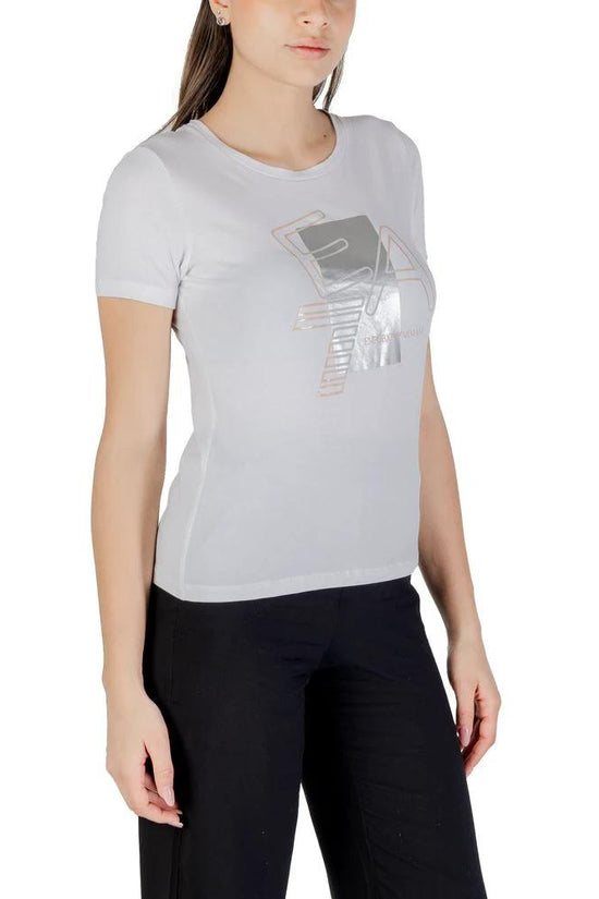 EA7 Emporio Armani T-Shirt aus weißer Baumwolle by EA7 Emporio Armani
