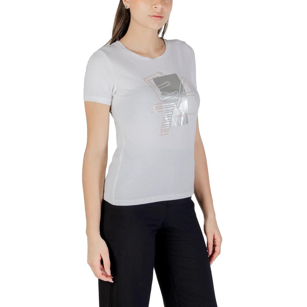 EA7 Emporio Armani T-Shirt aus weißer Baumwolle by EA7 Emporio Armani