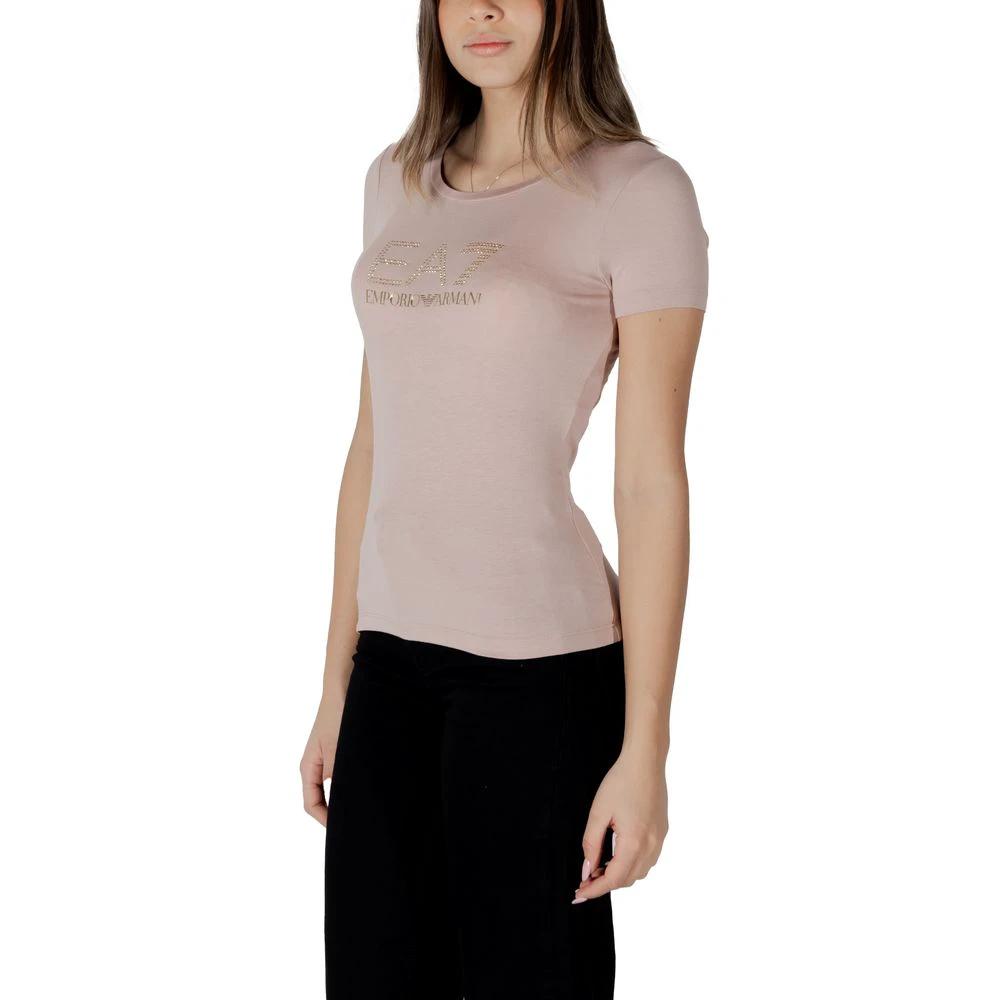 EA7 Emporio Armani Rosa Modal-T-Shirt by EA7 Emporio Armani