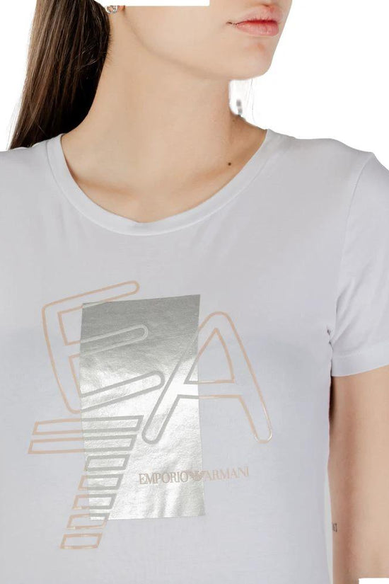 EA7 Emporio Armani T-Shirt aus weißer Baumwolle by EA7 Emporio Armani
