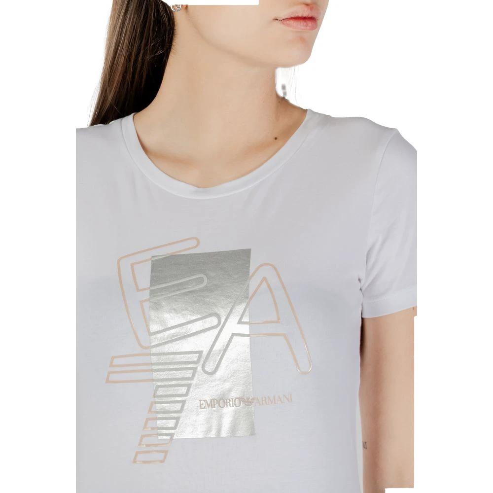 EA7 Emporio Armani T-Shirt aus weißer Baumwolle by EA7 Emporio Armani