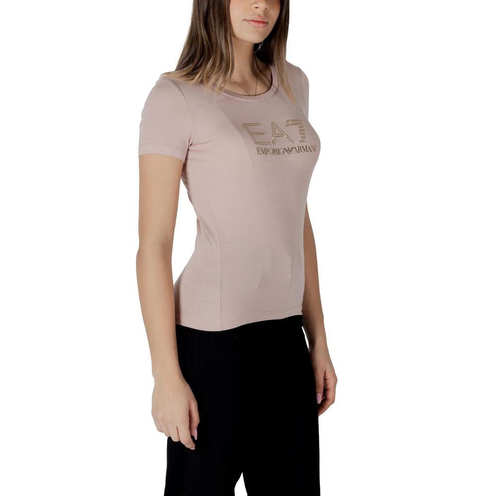 EA7 Emporio Armani Rosa Modal-T-Shirt by EA7 Emporio Armani